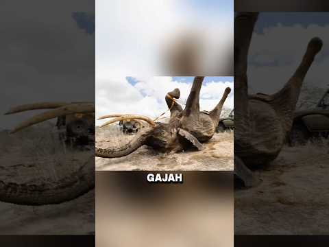 Gajah Zombi Diselamatkan! Tubuhnya Penuh Larva Lalat Kuda! #feedshorts