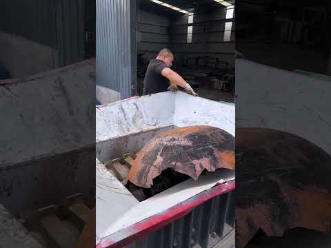 #iron #metal #bucket #plastic #shreddermachine #wood #motorcycle  #twinshaftshreddermachine