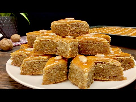 SUPER LƏZZƏTLİ, MÖHTƏŞƏM PAXLAVA RESEPTİ | AZERBAIJANI BAKLAVA (English, French subtitles)