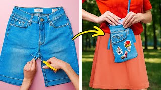 PRONTO PARA TRANSFORMAR ROUPAS VELHAS EM ALGO NOVO E ELEGANTE? 👖✂️🌟