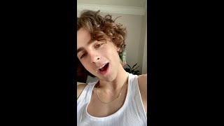(Original HD)Timothée Chalamet's selfie video for Little Women promo in China mainland  8/12/2020