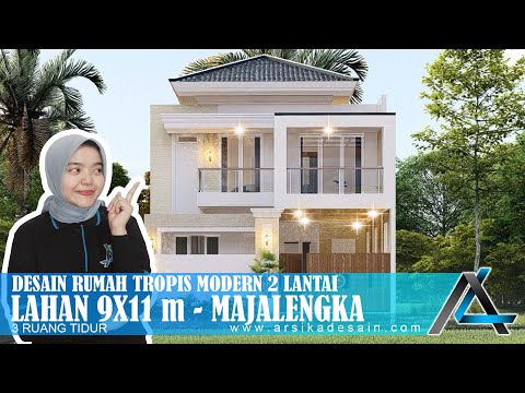 ALTERNATIF DESAIN RUMAH 9 X 11 METER I MAJALENGKA - RUMAH TROPIS MODERN #rumah9X11meter
