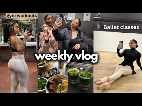 VLOG: Ballet Classes, Life Update, Workouts, Puppy Yoga,  Skincare & Cute Dates