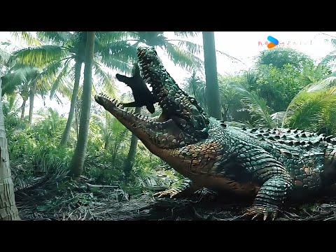 A man was swallowed by a crocodile that appeared on an island!| Mega Crocodile | YOUKU MONSTER MOVIE