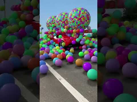 Fire truck vs bubble #satisfyingvideo #shortsvideo #roboboy