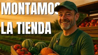 Así montamos la tienda en el huerto en La Horteta de Bussy