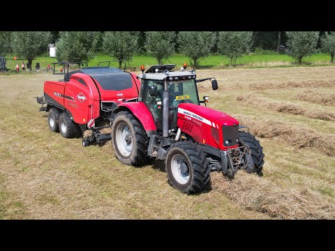 Pressing + Wrapping Bales | Massey Ferguson 7499 + Kuhn SB 1270 X | Tessemaker | 2024