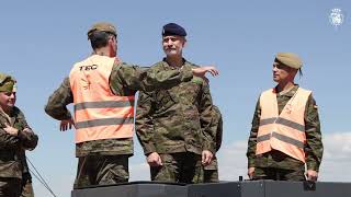 Su Majestad el Rey asiste a la Campaña de Experimentación Táctica 2026 del Ejército de Tierra en la Base “Álvarez de Sotomayor”, en Viator