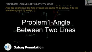 Problem1-Angle Between Two Lines