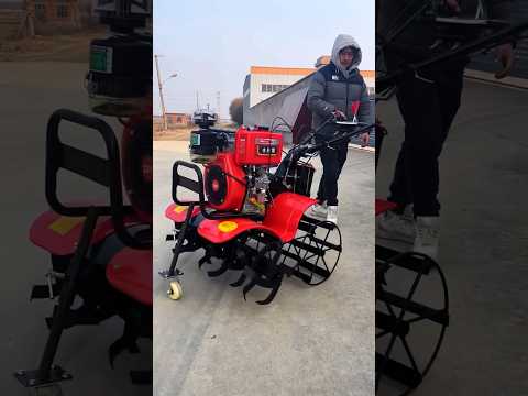Powerful 4WD Mini Tiller for Farming 🔥 #MiniTiller #4WDTiller #FarmingMachine