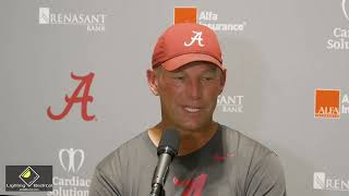 Kalen DeBoer's final Alabama camp update before Florida State opener, Injury update to RB Jam Miller