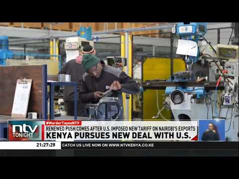 YouTube video thumbnail: Kenya Pursues New Deal With U.S. Weeks Before the Expiry of Agoa