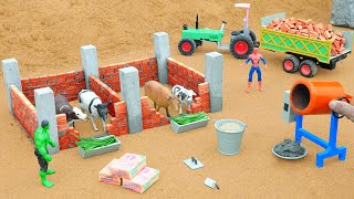 Build a 2-Compartment Cow Farm in 5 Minutes with These Simple Bricks Hacks
