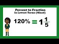 Converting Percentages to Mixed Numbers