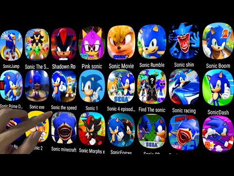 Sonic Racing,Shin Sonic Tapes,Sprunki Prison,Sonic Dash,Sonic Forces,Sonic 2,Sonic the Hedgehog 4...