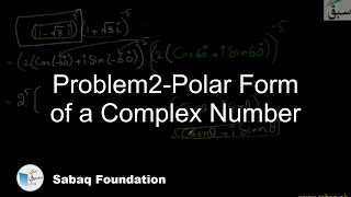 Problem2-Polar Form of a Complex Number