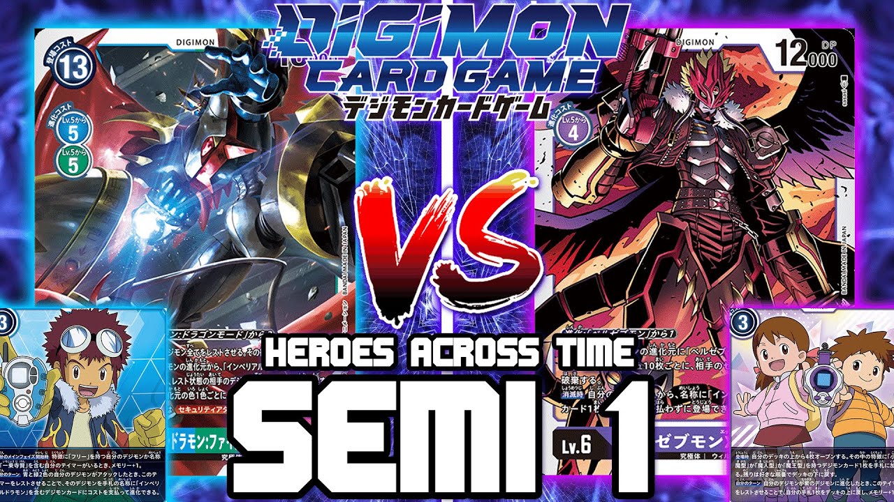 Imperialdramon VS Beelzemon X!! | Digimon Card Game: BT-12 Heroes Across Time (SEMIFINAL 1)