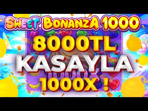SWEET BONANZA 1000 YENİ OYUN 🍭| 8000 TL KASAYLA REKOR ÖDEME 🍭SLOT OYUNLARI TAKTİK VURGUN 🍭