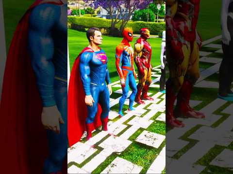 AVENGERS SUPER HEROS POWERFUL SUPER JUMPING CHALLENGE ๐ฅบ| Part 30