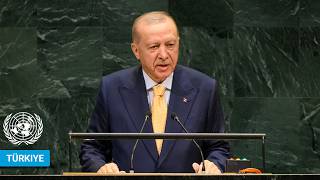 YouTube video thumbnail: Türkiye - President Addresses United Nations General Debate, 81st Session