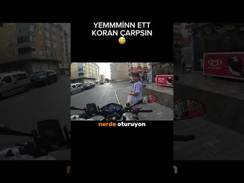 Bir garip diyalog? #motovlog #motor #motorcu #kurye