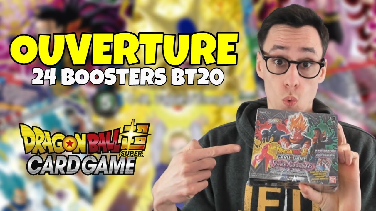 OUVERTURE DE 24 BOOSTERS POWER ABSORBED ZENKAI BT20 - DRAGON BALL SUPER CARD GAME FR