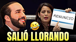 Claudia Ortiz Rompe en llanto y Renuncia luego de Atacar a Bukele🤯 Asi se Despide!