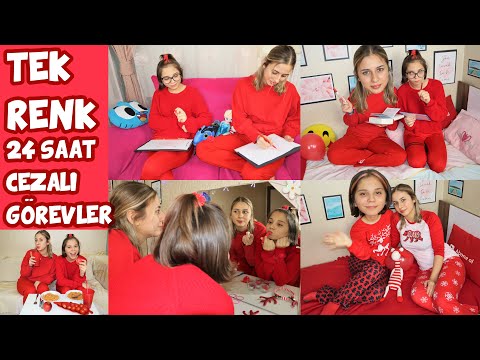 TEK RENK 24 SAAT HERŞEY KIRMIZI | CEZALI KIRMIZI KONSEPTLİ GÖREVLER Işıl & Kuzeni - Babishko Family