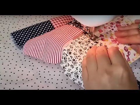 2 amazing and beautiful ideas for home made from leftover fabric / Sewing projects for beginners