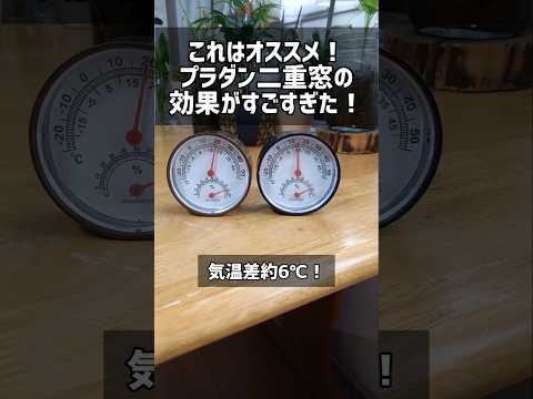 プラダン二重窓の効果がすごすぎた！作り方は関連動画で！ #寒さ対策 #結露対策 #diy