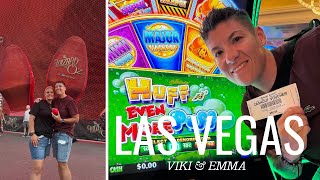 LAS VEGAS strip exploring | Bellagio Buffet | The Sphere Wizard of Oz | Our first time gambling
