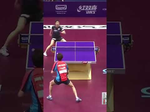 Phòng thủ phản công ngoài bàn cực hay của Mizutani Jun #pingpong #tabletennis #shortvideo #japan