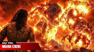 MOANA DAN MANUSIA SETENGAH DEWA MELAWAN MONSTER API PENGUASA LAUTAN | ALUR CERITA FILM