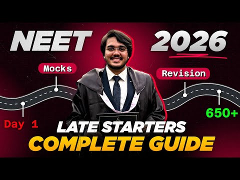 NEET 2026 Complete Plan for Late Starters for 650+ in 5 min | Dr Aman Tilak, MBBS, AIIMS, Delhi