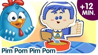 Hindi Nursery Rhymes | Pim Pom Monster | पिमपोम है एक कागज की गुड़िया |  Lottie Dottie Murgi