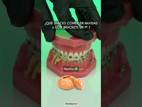 ¿Que comer en navidad com brackets en 🇨🇴? - Odontología Laser #Shorts