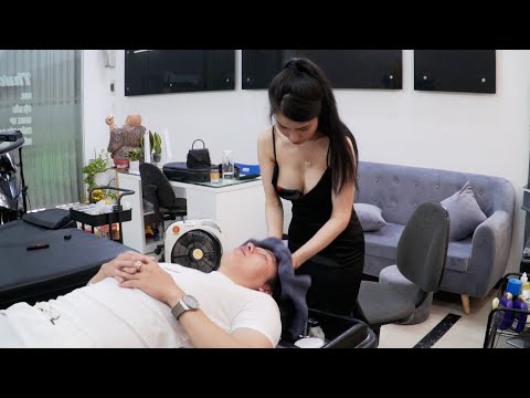 Lucky Adult Hao When He Was Loved, Massaged and Pampered - Hair Wash Massage Vietnam Spa