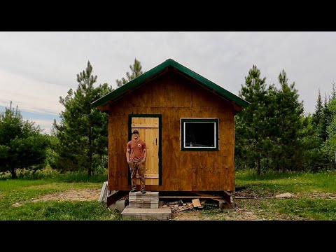 Building A Simple Off Grid Cabin: Window Trim, Facia, Paint