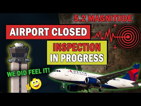 San Diego Airport CLOSED after 5.2 Earthquake | Flights Suspended