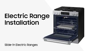 Electric Range Installation | Samsung US