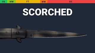 Stiletto Knife Scorched Wear Preview