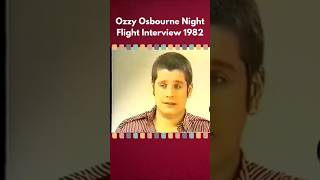 Ozzy Osbourne Night Flight Interview 1982 #ozzyosbourne #shorts
