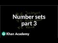 Understanding Number Sets