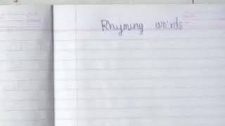 rhyming words