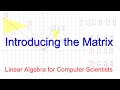 Matrix Concepts and Applications