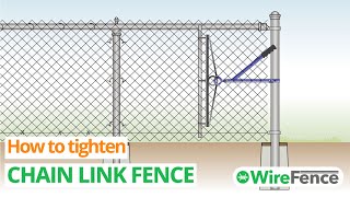 Video thumbnail for How to tighten chain link fence
