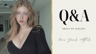 Видео Вопрос-Ответ | Год после операции | Увеличение груди и липосакция в Корее