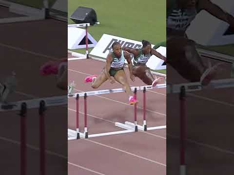 Camacho-Quinn ?? setting the standard in #DohaDL over the 100m hurdles in 12.48 seconds ?‍? #shorts