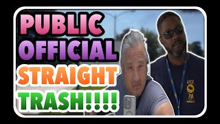 FOOT ALMOST RAN OVER BY PUBLIC SERVANT!!!! ALBANY, CA FIRST AMENDMENT