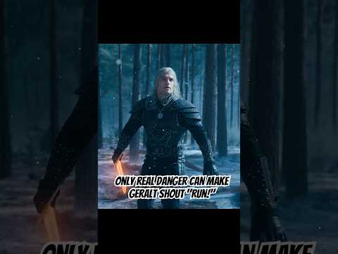 Only real danger can make Geralt shout "Run!" #series #shorts #drama #foryou #thewitcher